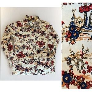 Vintage retro button down blouse